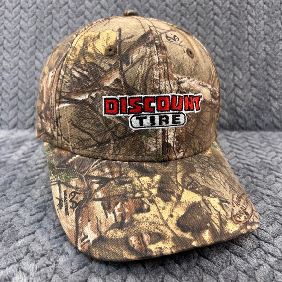Discount Tire Other - Discount Tire Logo Mens Camo Realtree Baseball Cap Adjustable Hook Loop OSFM